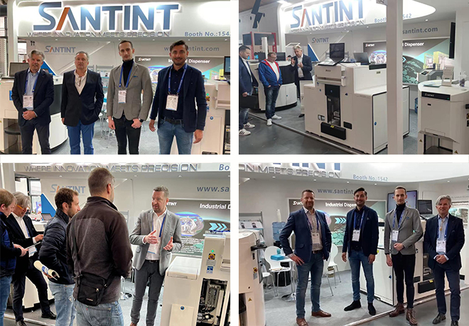 santint global exhibition, automatic dispenser